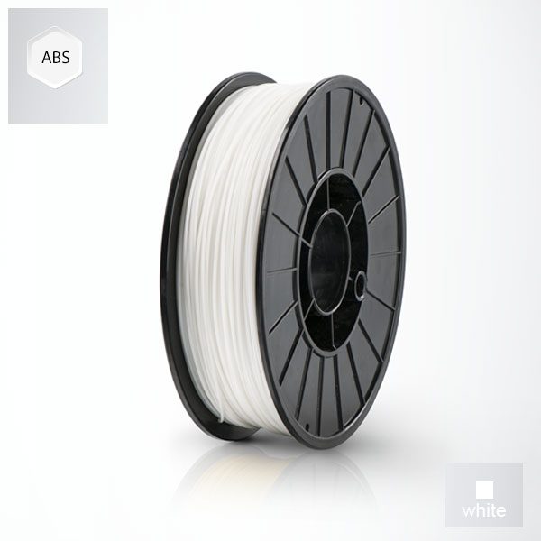 2 x 500g reels White UP ABS+ Premium Filament (1 kg)
